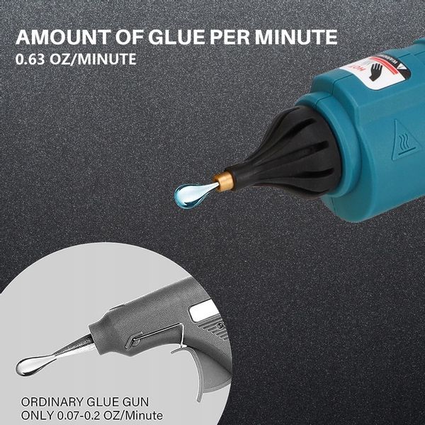 Akumulatorowy pistolet do kleju 100W zdjęcie 7