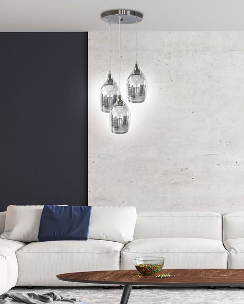 Marina zwis talerz 3x60W E27 chrom zdjęcie 2