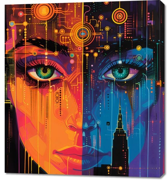 Obraz 90x100cm Cyfrowa Psyche zdjęcie 1