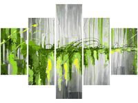 OBRAZ GREEN WATERFALL ZIELONY WODOSPAD