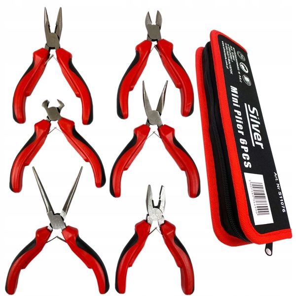 Szczypce precyzyjne mini SilverTools 6 szt. zdjęcie 3