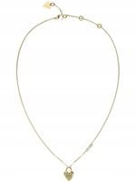 Naszyjnik Guess złoty serce cyrkonia 45cm