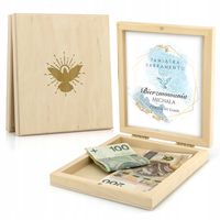 PUDEŁKO na PIENIĄDZE PAMIĄTKA BIERZMOWANIA GRAWER