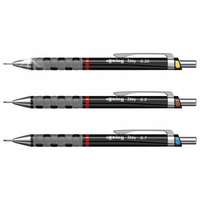 ZESTAW ROTRING TIKKY CZARNY OŁÓWEK AUTOMATYCZNY 0,35 / 0,5 / 0,7
