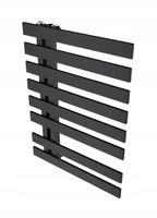 Grzejnik dekoracyjny FANTOM LEWY 1230x500 CZARNY MAT