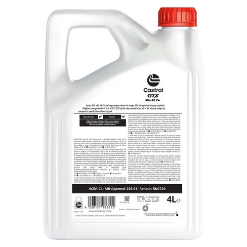 OLEJ CASTROL 5W-30 GTX C4 4L na Arena.pl