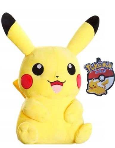 POKEMON PIKACHU ORYGINALNY MIĘKKA PODUSZKA MASKOTKA PLUSZAK 40 cm na Arena.pl