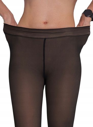 Ciepłe Rajstopy Grube Damskie Ocieplane Matowe Gładkie Zimowe Rajtuzy L/XL na Arena.pl