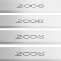 Listwa progowa PEUGEOT 2008 Stal nierdzewna 304 mat 4szt