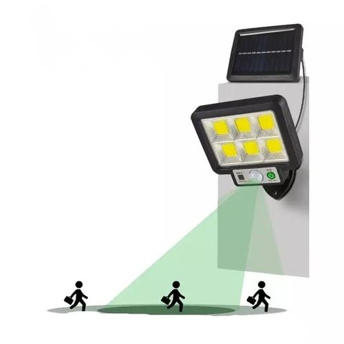 LAMPA SOLARNA LED DO OGRODU GARAŻU Z CZUJNIKIEM ZMIERZCHU RUCHU + PILOT na Arena.pl