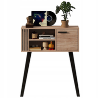 Konsola z lamelami do przedpokoju loft zamykana 80 cm