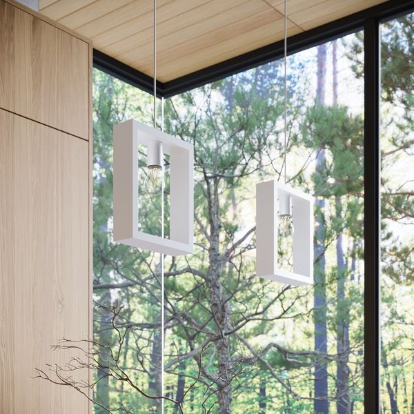 Lampa wisząca ARIES biała zdjęcie 13