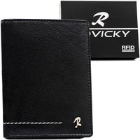 portfel męski skórzany pionowy z ochroną rfid - rovicky