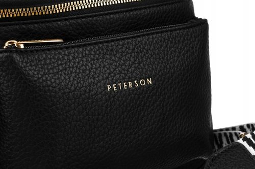Torebka damska saszetka crossbody listonoszka miejska modna suwak PETERSON na Arena.pl