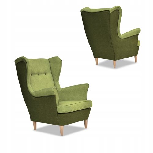 Zestaw wypoczynkowy ARI DUO sofa fotele Family Meble zielono - zielony na Arena.pl