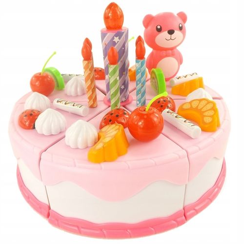 Tort urodzinowy do krojenia na rzepy 80 elementów WD-T58R na Arena.pl