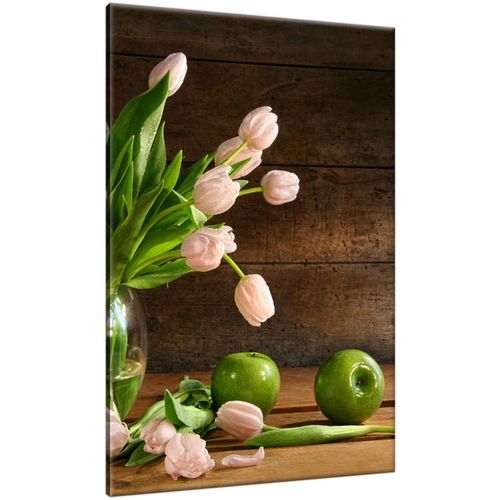 Obraz Tryptyk 40X60 Pudrowy Tulipan na Arena.pl