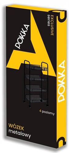 MOBILNY REGAŁ KUCHENNY ŁAZIENKOWY STOLIK NA KÓŁKACH METALOWY WÓZEK 4 na Arena.pl