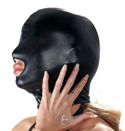 maska bdsm bad kitty czarna poliester na Arena.pl