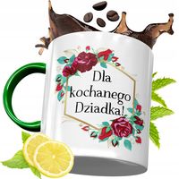 Kubek Zielony Dla Dziadka Na Prezent Urodziny Z Nadrukiem Ze Zdjęciem