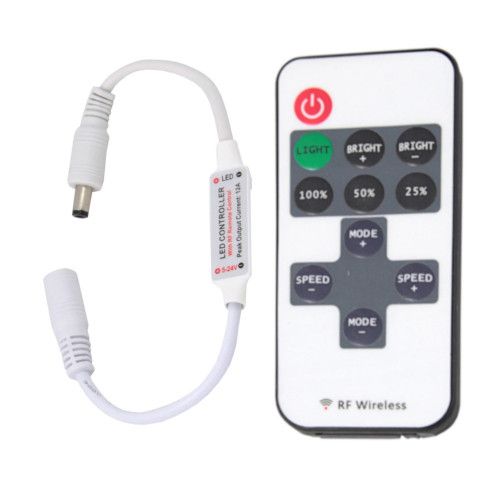 STEROWNIK ŚCIEMNIACZ DO TAŚM LED 12V RADIOWY PILOT zdjęcie 1