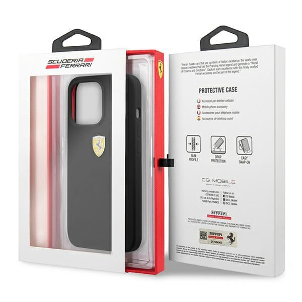 Etui Ferrari do iPhone 13 Pro Max, Czarny zdjęcie 8