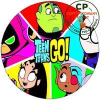 Opłatek na tort Młodzi Tytani