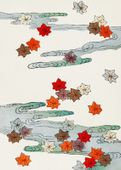Plakat 50x70cm Autumn, Bijutsukai Japoński Vintage do Salonu