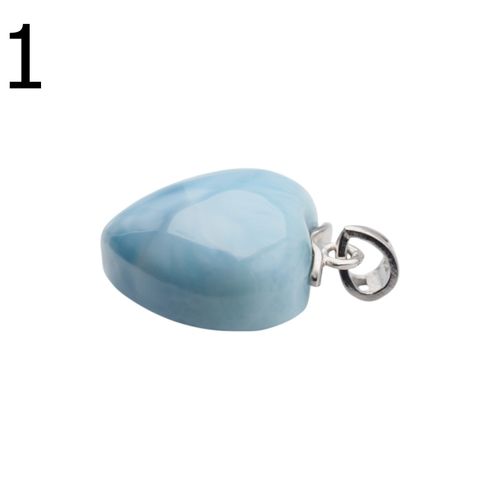 Zawieszka - larimar serce w srebrze rodowanym 4 na Arena.pl