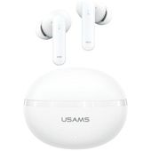 słuchawki bluetooth usams echo e02 tws   anc+enc bezprzewodowe biały