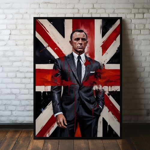 Plakat cyfrowy do wydruku agent bond na Arena.pl