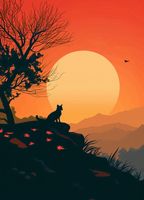 Plakat 20,5x28,4cm Kocie Wzgórze