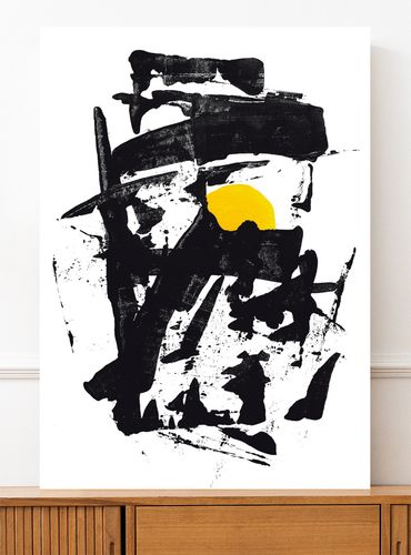 Plakat czarna abstrakcja 61x91 cm na Arena.pl