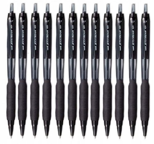 Zestaw 12szt - Długopis Automatyczny Uni Jetstream SXN-101 CZARNY na Arena.pl