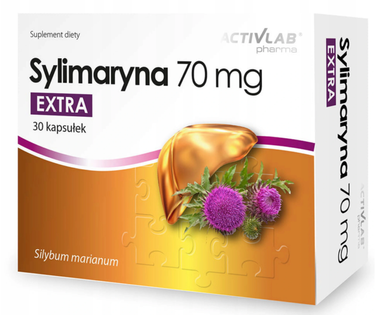 Sylimaryna 70 mg na wątrobę trawienie