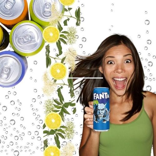 Fanta lemon z kwiatem czarnego bzu napój gazowany o smaku lemon elderflower w puszce 330ml na Arena.pl