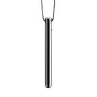 le wand vibrating necklace black - naszyjnik z funkcją masażu, czarny