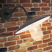 Industrialna LAMPA elewacyjna VIGO 8686 Rabalux metalowa OPRAWA ścienna kopuła zewnętrzna IP44 czarna matowaprzezroczysta