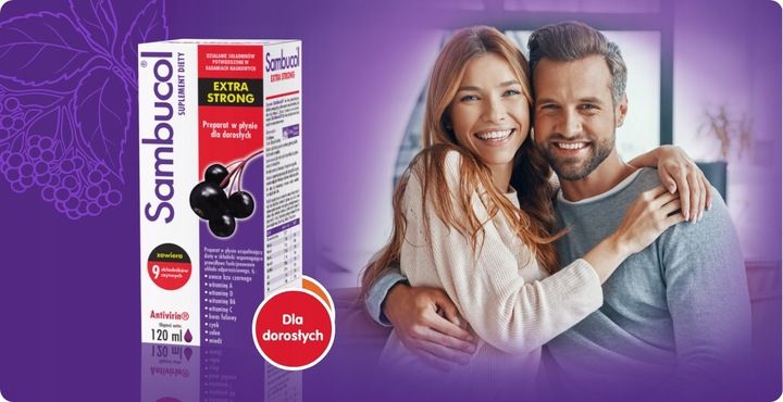 Sambucol Extra Strong czarny bez, syrop na odporność 120 ml x2 zdjęcie 3