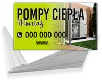 Wizytówki firmowe REKLAMOWE Foliowane 1000 szt POMPY CIEPŁA MONTAŻ