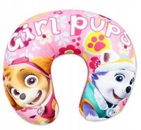 Poduszka turystyczna podróżna zagłówek rogal na szyję dla dzieci Psi Patrol