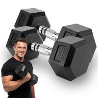 Hantel ogumowany XTREXO Hex 7.5kg ŻELIWNY SOLIDNY DO ĆWICZEŃ