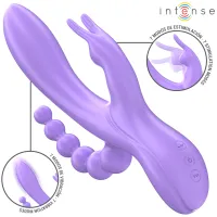 intense miko potrojny wibrator funkcyjny 7 trybow fioletowy
