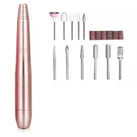 FREZARKA DO PAZNOKCI MANICURE PEDICURE ZESTAW USB ELEKTRYCZNA PRZENOŚNA