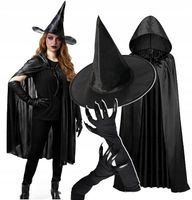 Czarownica Przebranie Halloween Strój Wiedźmy Peleryną Kapelusz Szpony