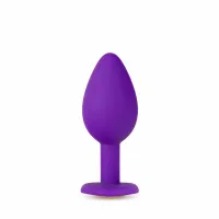 blush temptasia bling plug small fioletowy z ozdobnym kryształem