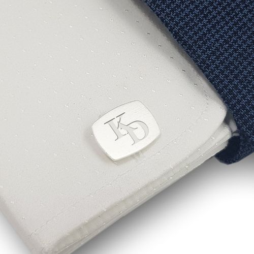 Srebrne spinki do mankietów z inicjałami Srebro925 na Arena.pl