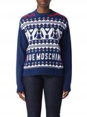 Sweter damski Love Moschino granatowy rozmiar 38