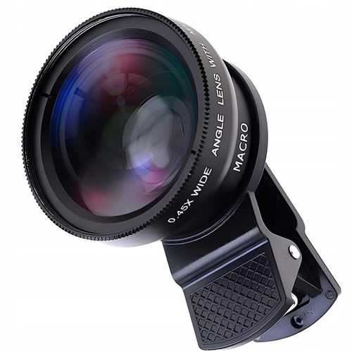 OBIEKTYW 2w1 MACRO + SZEROKOKĄTNY DO TELEFONU na Arena.pl