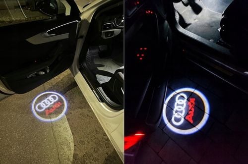 LOGO LED LAMPKI DRZWI AUDI Q3 Q5 Q7 A3 A4 A6 A8 na Arena.pl